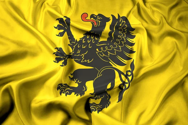 Integetett zászló a Pomerániai Vajdaság, Lengyelország — Stock Fotó