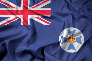Queensland State, Avustralya bayrağı sallayarak
