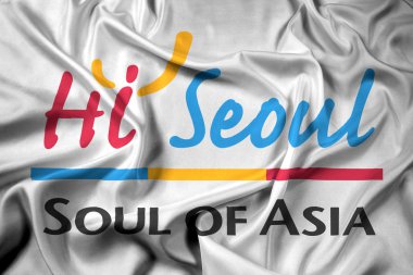 Sallayarak bayrak Seul, Merhaba Seul, ruh Asya, Güney Kore