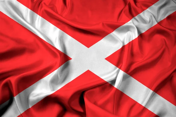 Viftande flagga Sliedrecht, Malta — Stockfoto