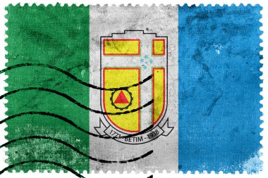 Betim, Minas Gerais eyalet, Brezilya, eski posta pulu bayrağı