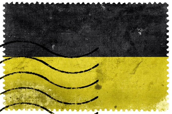 Flag of Baden-Wurttemberg, Germany, old postage stamp — Stock Photo, Image