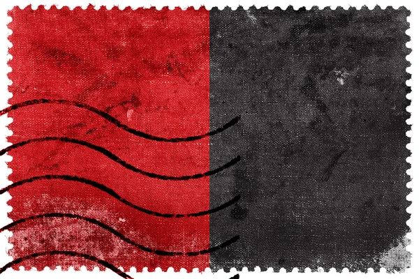 Vlag van Biarritz, Frankrijk, oude postzegel — Stockfoto