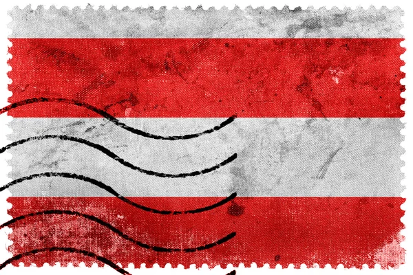 Bandiera di Brno, Cechia, vecchio francobollo — Foto Stock