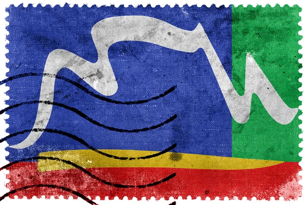 Bandera de Cape Town, Sudáfrica, sello postal antiguo — Foto de Stock