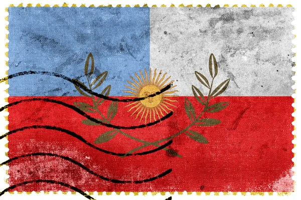 Bandeira da província de Catamarca, Argentina, antigo selo postal — Fotografia de Stock