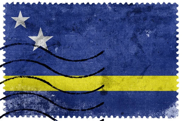 Drapeau de Curaçao, timbre-poste ancien — Photo