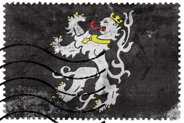 Flaga miasta Gandawa, Belgia, starych znaczków pocztowych — Zdjęcie stockowe
