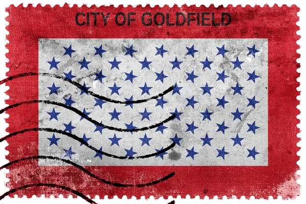 Flaga Goldfield, Colorado, Usa, starych znaczków pocztowych — Zdjęcie stockowe