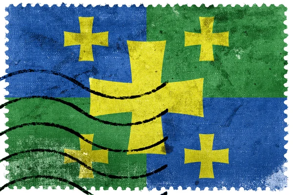 Bandiera di Kutaisi, Georgia, vecchio francobollo — Foto Stock