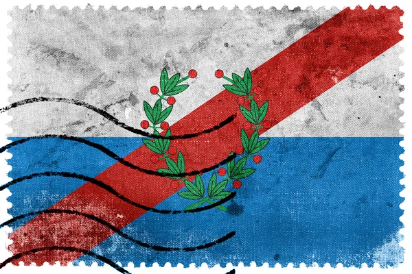 Bandera de la Provincia de La Rioja, Argentina, sello postal antiguo — Foto de Stock