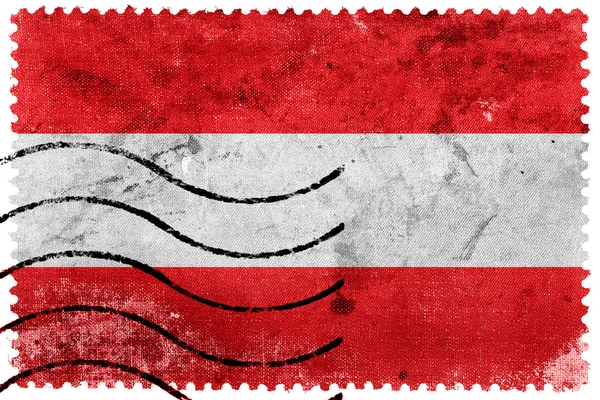 Vlag van Leuven (België), oude postzegel — Stockfoto