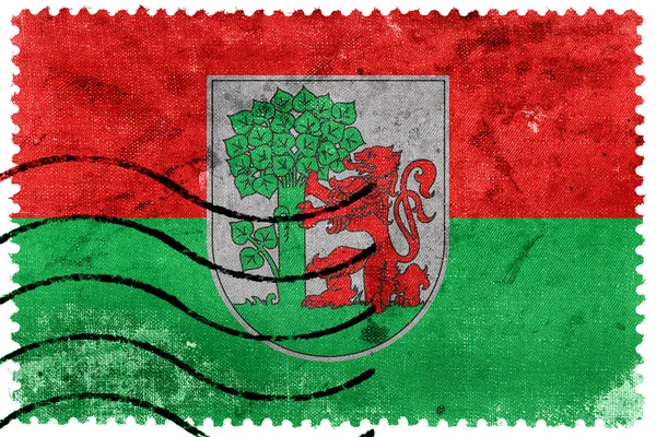 Bandeira de Liepaja, Latvia, old postage stamp — Fotografia de Stock
