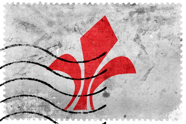 Bandera de Lille, Francia, sello postal antiguo — Foto de Stock