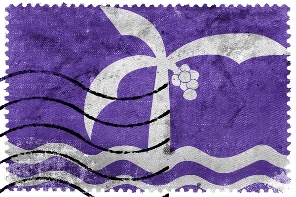 Bandeira de Macae, Brasil, antigo selo postal — Fotografia de Stock
