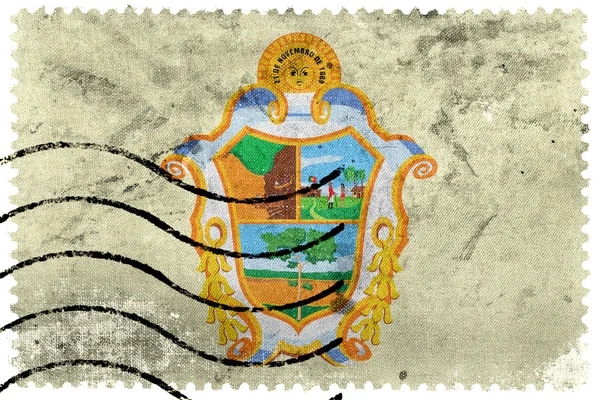 Bandeira de Manaus, Amazonas, Brasil, antigo selo postal — Fotografia de Stock