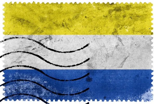 Drapeau de Marianske Lazne, Tchéquie, timbre-poste ancien — Photo