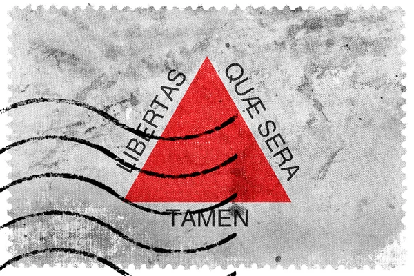 ミナスジェ ライス州、ブラジル、古い切手の旗 — ストック写真