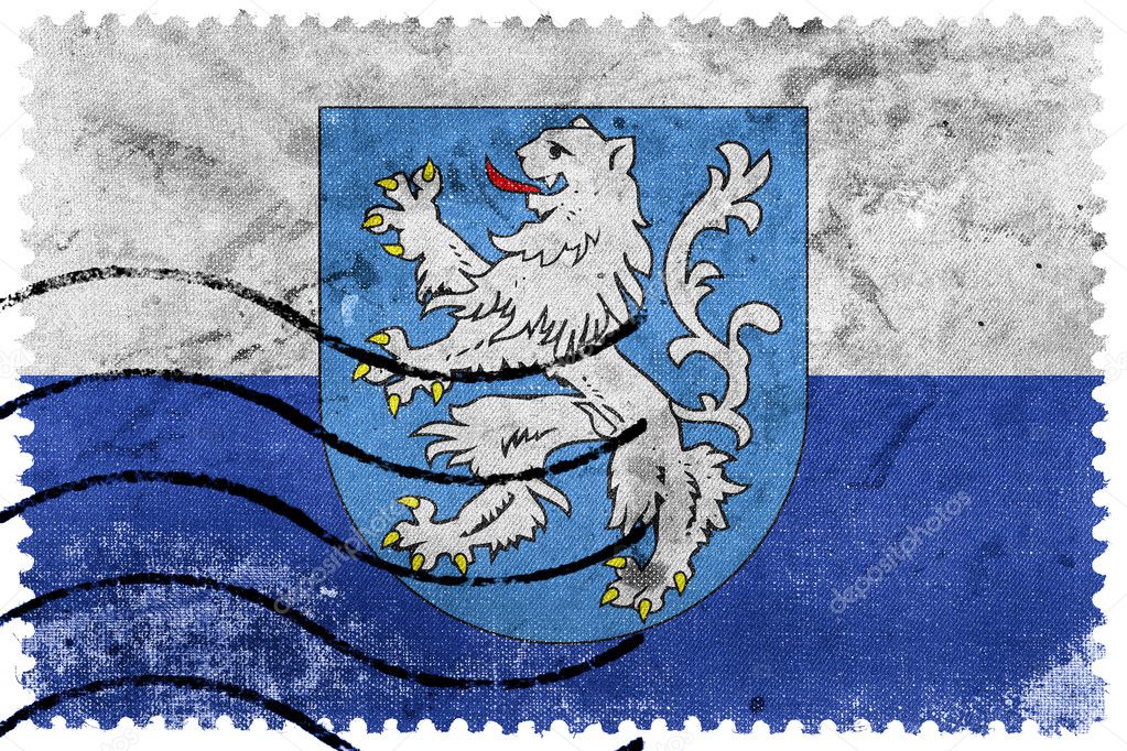 Flag of Mlada Boleslav with Coat of Arms, Czechia