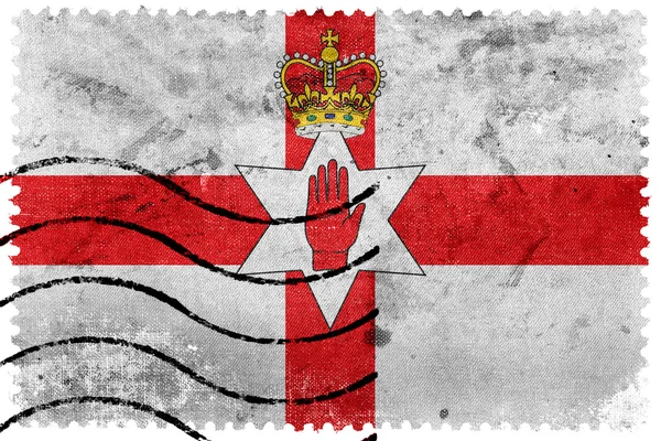 Flag of Northern Ireland, UK, old postage stamp — Stock Photo, Image