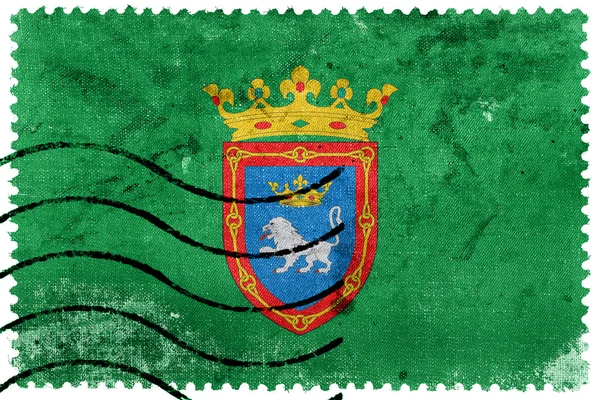 Bandera de Pamplona, España, sello postal antiguo —  Fotos de Stock