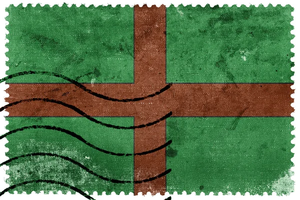Vlajka Paraiba do Sul, Brazílie, staré poštovní známky — Stock fotografie