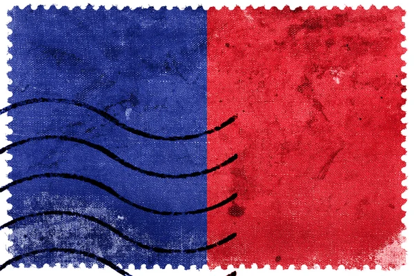 パリ、フランス、古い切手の旗 — ストック写真