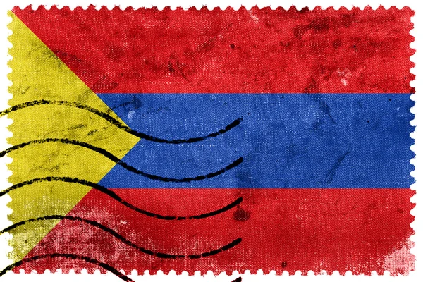 Bandiera di Pasto, Colombia, vecchio francobollo — Foto Stock