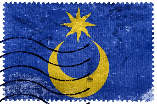 Bandera de Portsmouth, Inglaterra, UK, sello postal antiguo — Foto de Stock