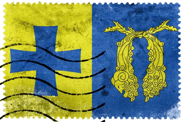 ポチ (グルジア)、古い切手の旗 — ストック写真