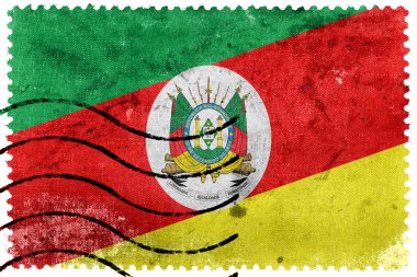 Bayrak Rio Grande do Sul devlet, Brezilya, eski posta pulu