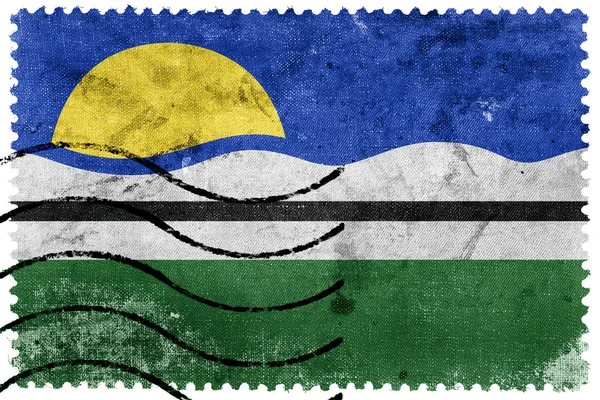 Bandera de Quissama, Rio de Janeiro, Brasil, sello postal antiguo — Foto de Stock
