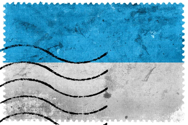 Flagga Viljandi, Estland, gamla frimärke — Stockfoto