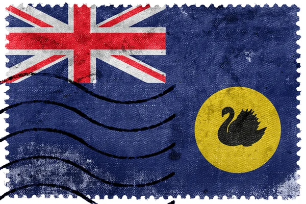 Bandeira de Western Australia State, Australia, old postage stamp — Fotografia de Stock