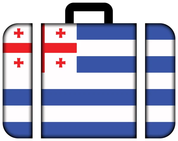Flag of Adjara, Georgia. Suitcase icon — Stock fotografie