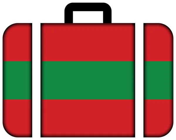 Flag of Ambato, Ecuador. Suitcase icon — Stock fotografie