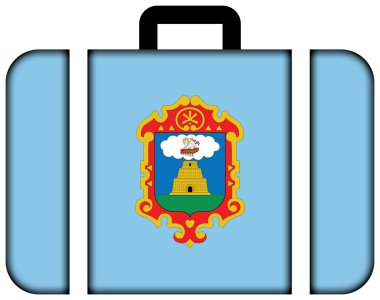 Ayacucho, Peru bayrağı. Bavul simgesi