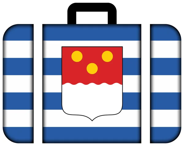 Flag of Batumi, Georgia. Suitcase icon — Φωτογραφία Αρχείου