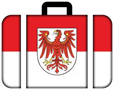 Brandenburg, Almanya bayrağı. Bavul simgesi