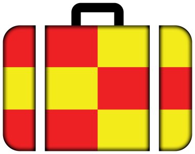 Briceni, Moldova bayrağı. Bavul simgesi