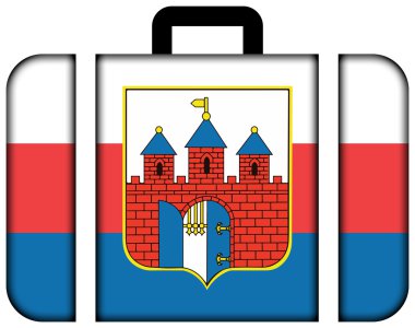 Bydgoszcz, Polonya bayrağı. Bavul simgesi