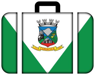 Cariacica, Espirito Santo devlet, Brezilya bayrağı. Bavul simgesi