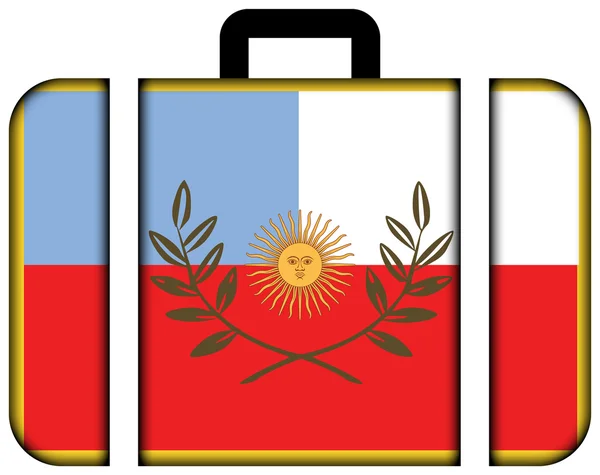 Flagge der Provinz Catamarca, Argentinien. Koffersymbol — Stockfoto