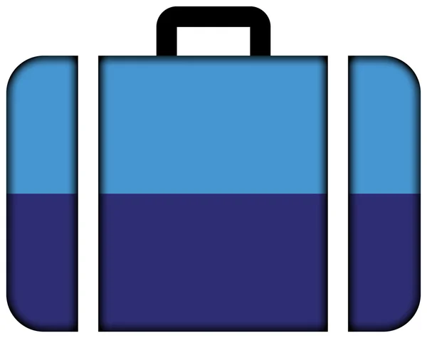 Flag of Duran, Ecuador. Suitcase icon — Stock fotografie