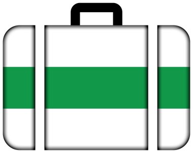 Groningen, Hollanda bayrağı. Bavul simgesi