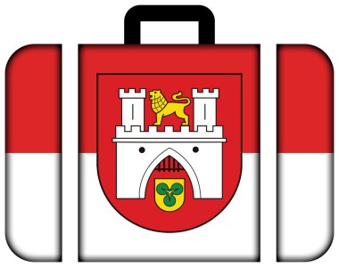 Hanover, Almanya bayrağı. Bavul simgesi