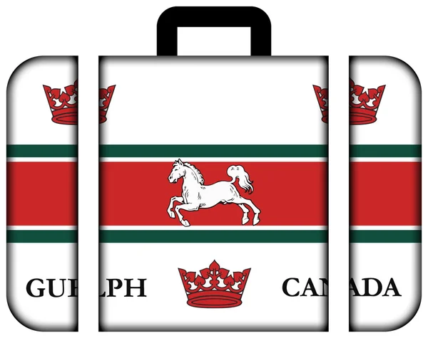 Vlag van Guelph, Canada. Koffer-pictogram — Stockfoto