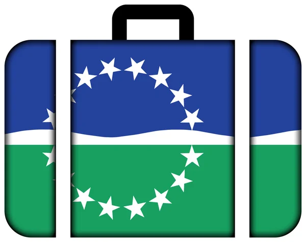 Bandiera di Hampton Roads, Virginia, USA. Icona della valigia — Foto Stock