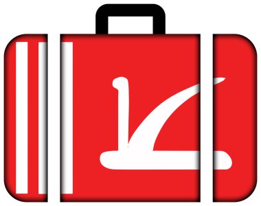 Jammu ve Keşmir, Hindistan bayrağı. Bavul simgesi