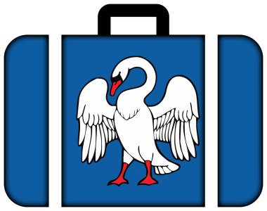 Jonava, Litvanya bayrağı. Bavul simgesi